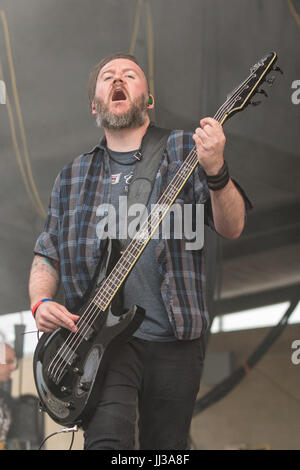 Bridgeview, Illinois, USA. 15th July, 2017. DALE STEWART of Seether during Chicago Open Air Music Festival at Toyota Park in Bridgeview, Illinois Credit: Daniel DeSlover/ZUMA Wire/Alamy Live News Stock Photo