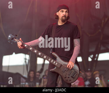 Bridgeview, Illinois, USA. 15th July, 2017. ROBBIE MERRILL of Godsmack during Chicago Open Air Music Festival at Toyota Park in Bridgeview, Illinois Credit: Daniel DeSlover/ZUMA Wire/Alamy Live News Stock Photo