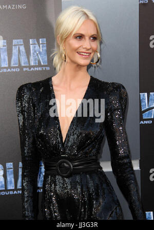 Los Angeles, CA, USA. 17th July, 2017.  Poppy Delevingne. Valerian and the City of a Thousand Planets World Premiere held at TCL Chinese Theatre in Hollywood. Photo Credit: AdMedia Credit: AdMedia/ZUMA Wire/Alamy Live News Stock Photo