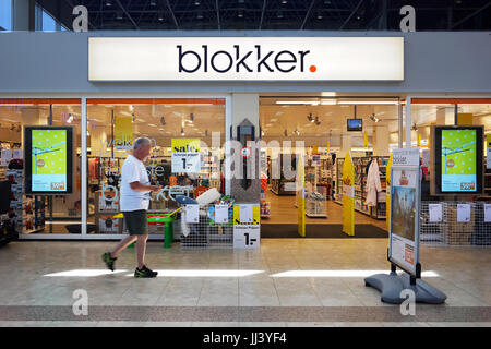 Renewed corporate identity of a Blokker store. Stock Photo