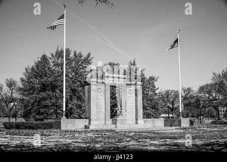 Second Division Memorial in Washington DC - WASHINGTON / DISTRICT OF COLUMBIA - APRIL 8, 2017 Stock Photo