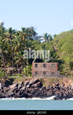 Ruins of former penal colony on Salvation's islands, French Guiana. Stock Photo