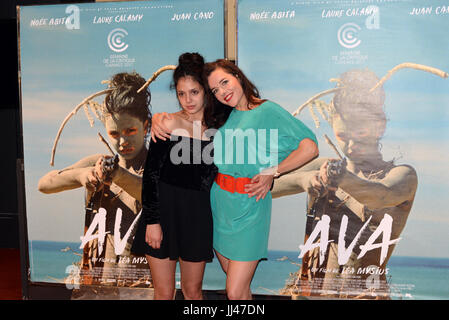 June 12th, 2017 - Paris  Cast Members attend the Ava Film Premiere. Stock Photo