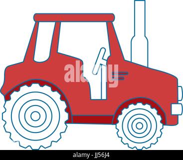 isolted cute shield tractor icon vector illustration graphic design ...