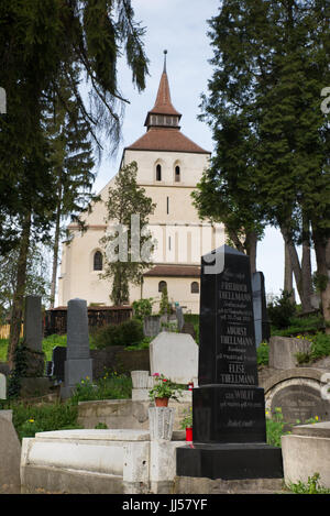 The Church on the Hill seen from the German Cemetery, Sighisoara, Transylvania, Romania Stock Photo