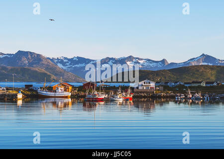 beautiful landscape of Norway Stock Photo