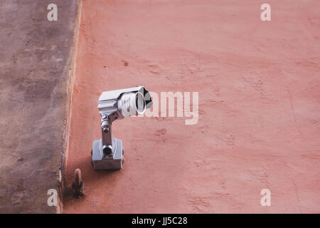 outdoor security camera for surveillance Stock Photo