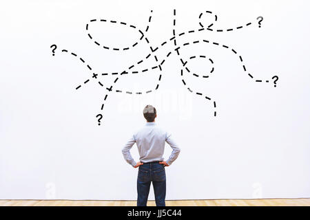 complex difficult task or question un business, problem concept Stock Photo