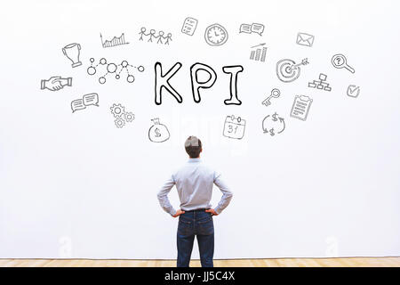 KPI concept, key performance indicator Stock Photo