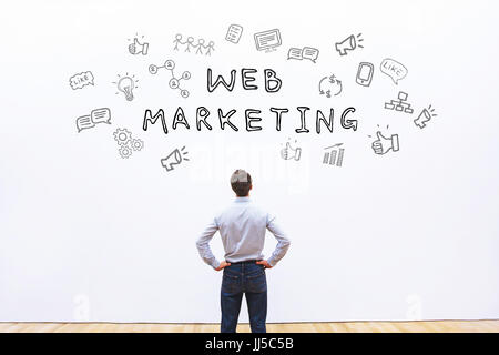 web marketing concept Stock Photo