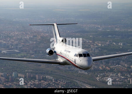 passenger airplane Yakovlev Yak-40 Stock Photo