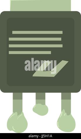 Circuit icon, cartoon style Stock Vector