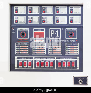 Control panel for fire alarm system;Safety Equipment Stock Photo