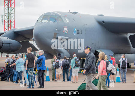 A US Air Force B-52H Stratofortress on static display Stock Photo