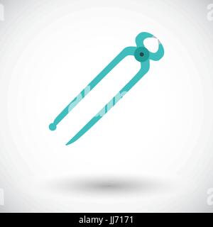 Tong icon. Flat vector related icon for web and mobile applications. It can be used as - logo, pictogram, icon, infographic element. Vector Illustrati Stock Vector