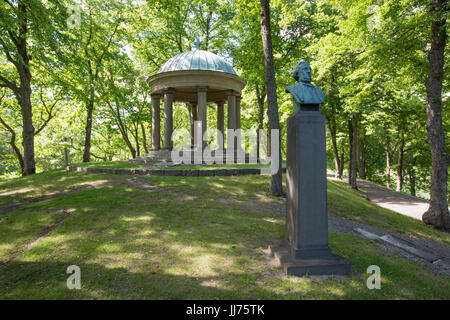 Wallenberg's mausoleum is the genus Wallenberg's burial site, Lindö, Stockholm, Sweden. Stock Photo