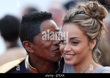 Jermaine Jackson attends The Beguiled screening during the 70th annual Cannes Film Festival at Palais des Festivals on May 24, 2017 in Cannes, France. Stock Photo