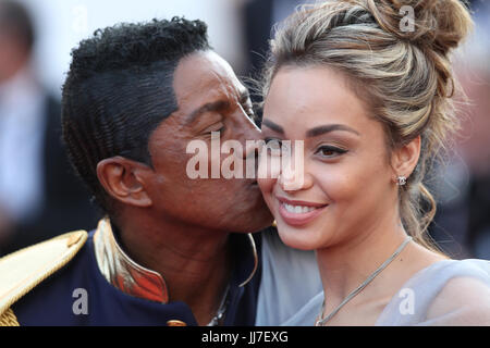 Jermaine Jackson attends The Beguiled screening during the 70th annual Cannes Film Festival at Palais des Festivals on May 24, 2017 in Cannes, France. Stock Photo