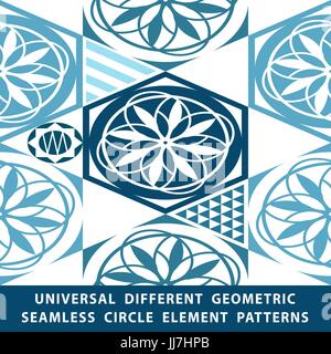 Universal different vector seamless patterns. tiling. Endless texture can be used for wallpaper, pattern fills, web page background,surface textures.  Stock Vector