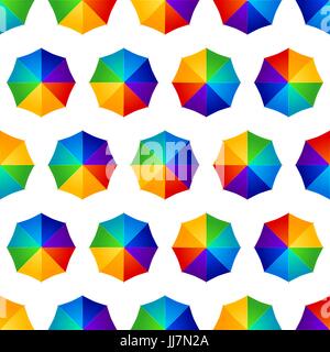seamless multicolored umbrellas Stock Vector