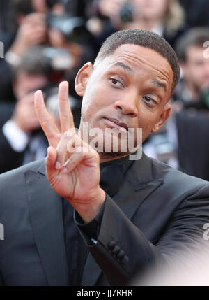 Will Smith attends the Closing Ceremony during the 70th annual Cannes Film Festival at Palais des Festivals on May 28, 2017 in Cannes, France. Stock Photo
