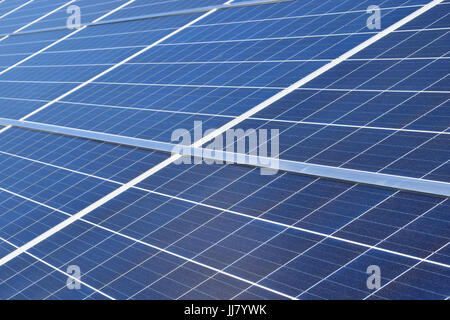 Close up of solar panels Stock Photo