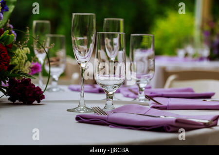 Served in a restaurant on the street Stock Photo