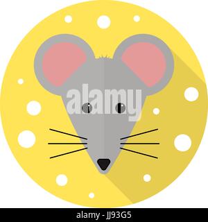 House Mouse - Illustration Isolated on White Background Stock Vector