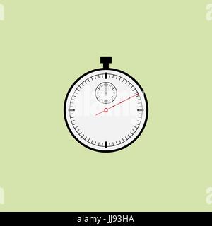 Stopwatch vector icon in flat design, isolated Stock Vector