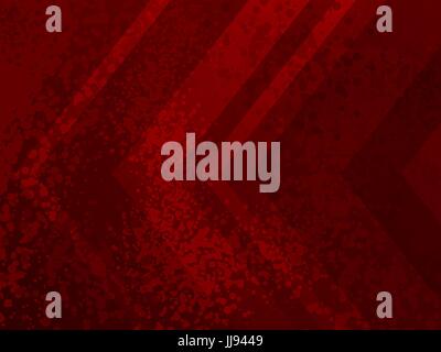 Grunge cartoon spotted halftones red modern motion background. Distress damaged arrows overlay dirty dots paint spray texture effect. Stock Vector