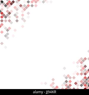 Abstract pixel square corner design background - vector illustration from rounded diagonal squares Stock Vector