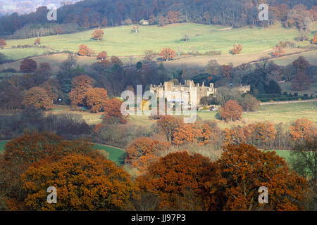 Sudeley Castle in autumn, Winchcombe, Cotswolds, Gloucestershire, England, United Kingdom, Europe Stock Photo