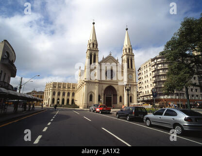 Cathedral of Our Lady Luz Dos Pinhais; Largo da Orden; Curitiba; Paraná; Brazil. Stock Photo