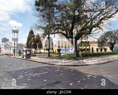Flower Clock; Largo da Orden; Curitiba; Paraná; Brazil. Stock Photo