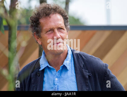 Knutsford Cheshire, UK.  19th JULY, 2017. Monty Don gardener,  gardening expert, writer and broadcaster at Tatton Park Flower show which is due to open to the public at 10 am for a five day botanical extravaganza. Knutsford Cheshire, UK.  19th JULY, 2017. Stock Photo