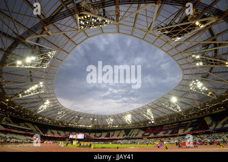 Inside the London Stadium, West Ham football club ground, Olympic Stadium in London during the World Para Olympic Championships 2017 Stock Photo