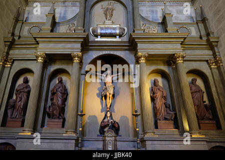 MALAGA, ANDALUCIA/SPAIN - JULY 5 : Interior View of the Cathedral of the Incarnation in Malaga Costa del Sol Spain on July 5, 2017 Stock Photo