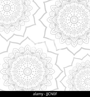 Abstract Hand drawn Mandala Background. Arabic, indian, turkish culture decoration style. Vector background Illustration Stock Vector