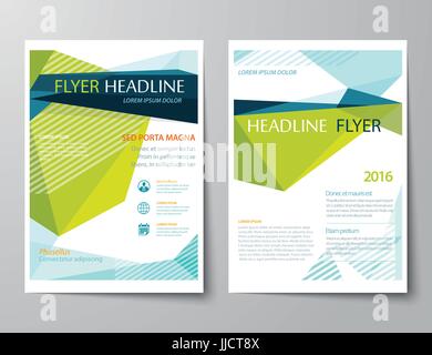 vector abstract low polygon templates for flyer brochure flat design ...
