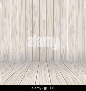 vector wooden texture empty room background Stock Vector