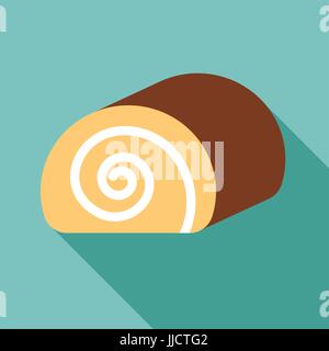 jam roll cake Stock Vector