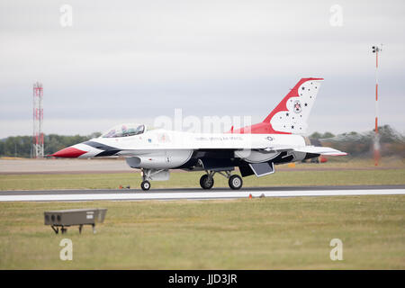 Air show at RAF Fairford,Gloucestershire, UK hosting the 2017 Royal International Air Tattoo on the occasion of the USAF 70th anniversary Stock Photo