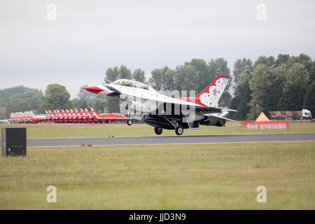 Air show at RAF Fairford,Gloucestershire, UK hosting the 2017 Royal International Air Tattoo on the occasion of the USAF 70th anniversary Stock Photo