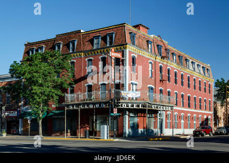 Historic St. Cloud Hotel, Main Street, Canon City, Colorado USA Stock Photo