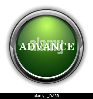 Advance icon. Advance website button on white background Stock Photo