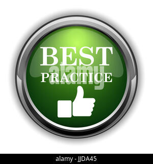 Best practice icon. Best practice website button on white background Stock Photo