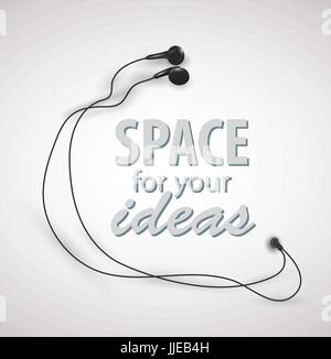 Music earphones device Stock Vector Image & Art - Alamy