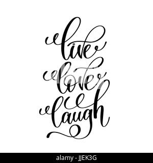 Download Live Laugh Love hand lettering for your design Stock ...