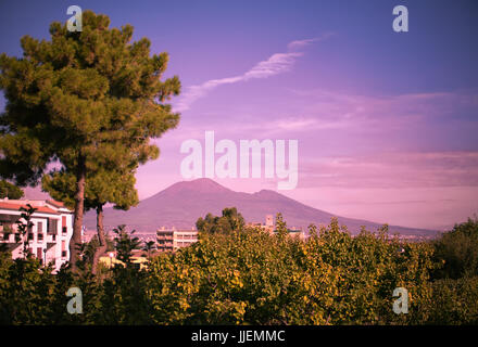 Volcano Vesuvius, Castellammare di Stabia, Campania, Italy. Stock Photo