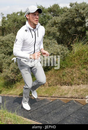 England's Danny Willett during practice day four of The Open Championship 2017 at Royal Birkdale Golf Club, Southport. Stock Photo